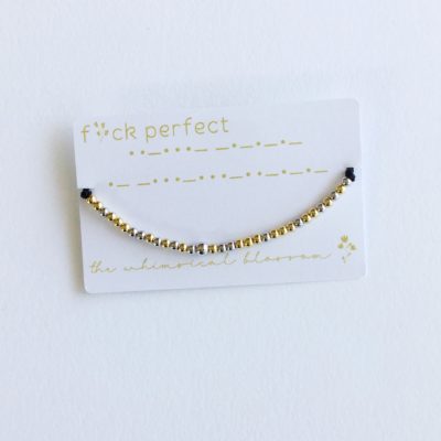 Fuck Perfect Morse Code Bracelet